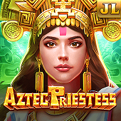 Aztec Priestess slot cover with temple