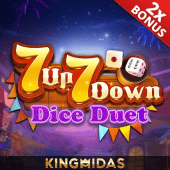 Dice Duet arcade cover with dice