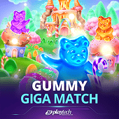 Gummy Giga Match slot cover with candy
