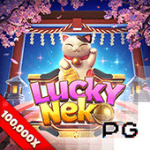 Lucky Neko slot cover with cat