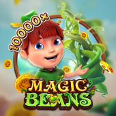 Magic Beans slot cover with beanstalk